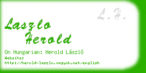 laszlo herold business card